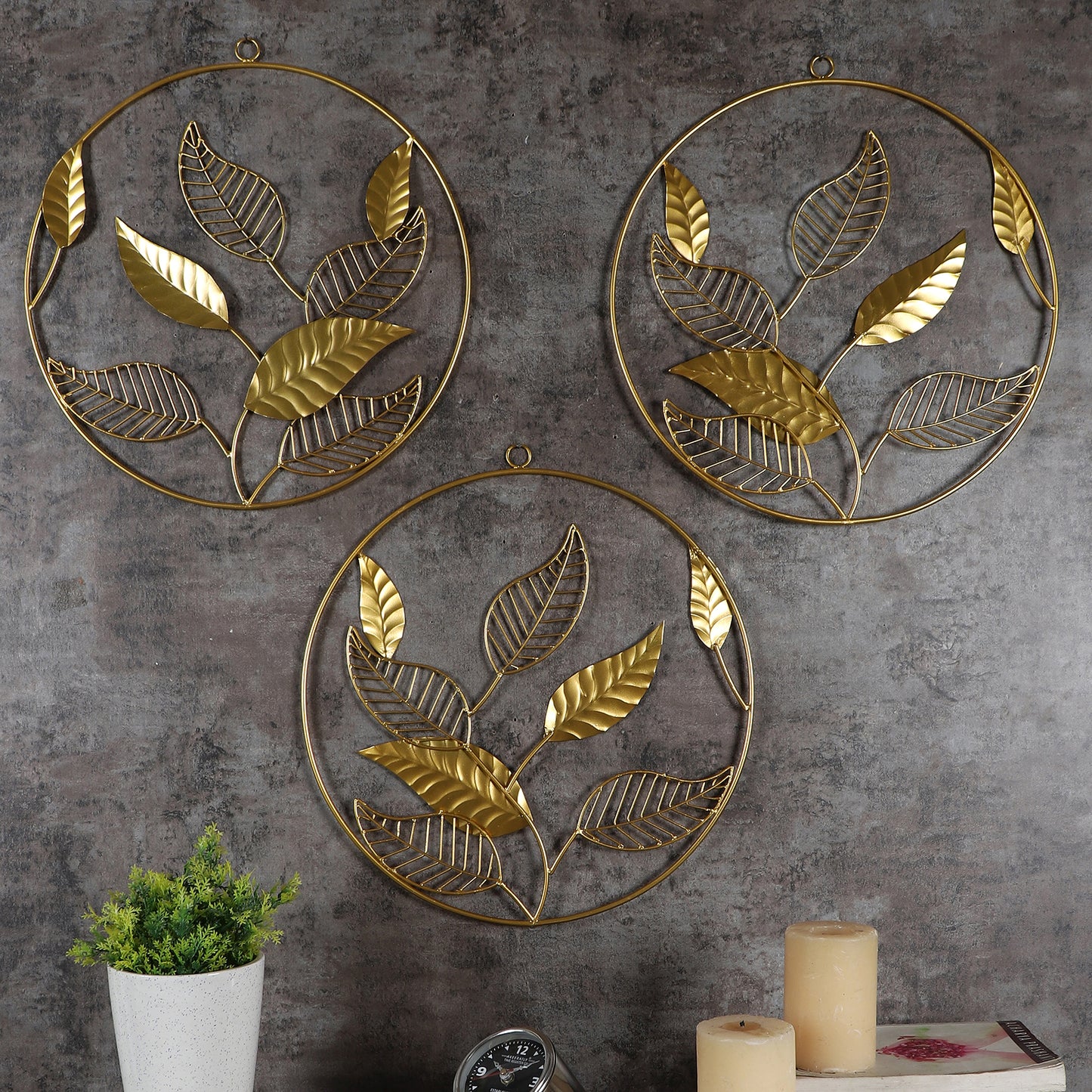Mango Leaves Wall Décor Set of 3