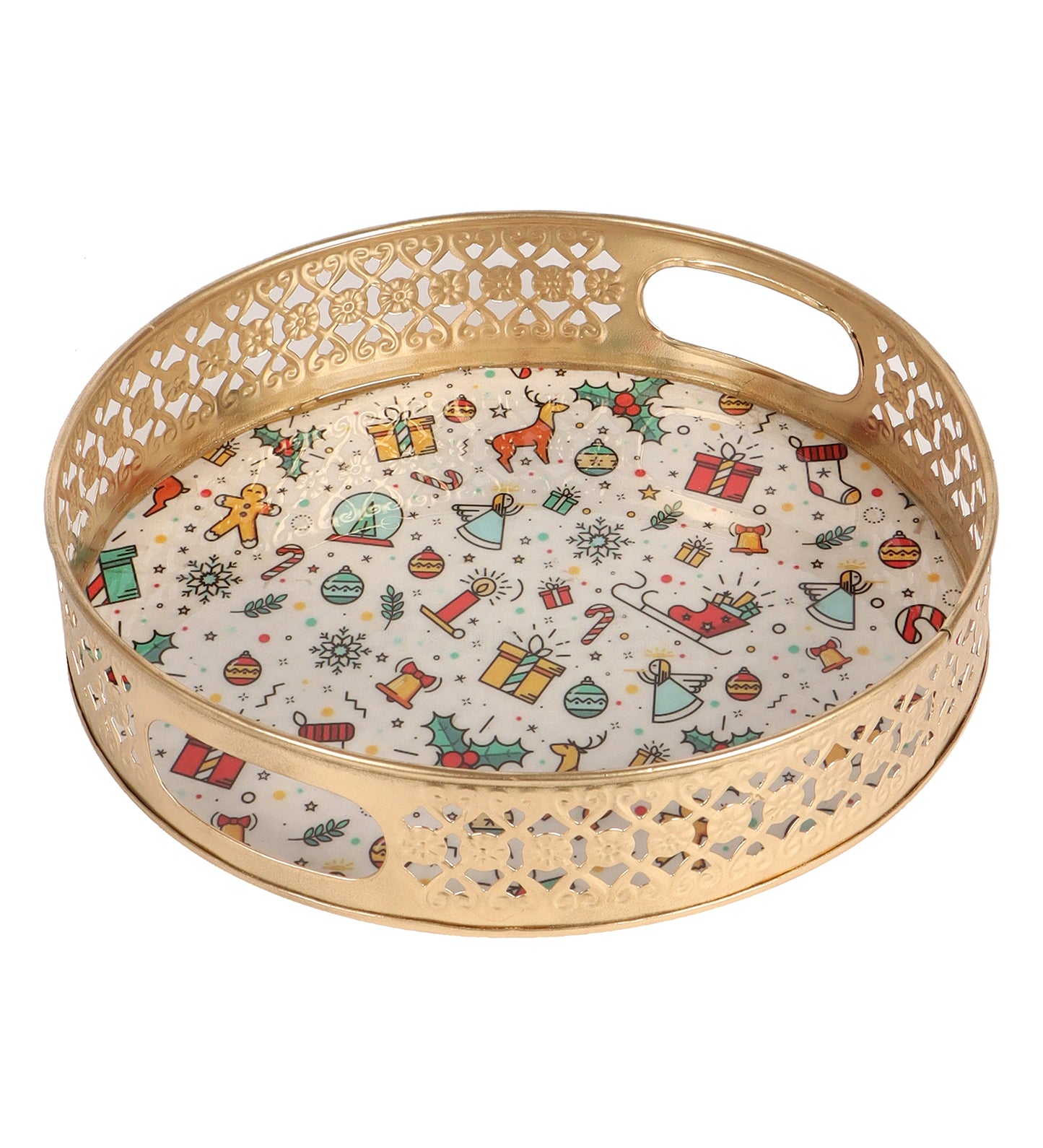 Christmas Gifts Metal Basket Set of 2