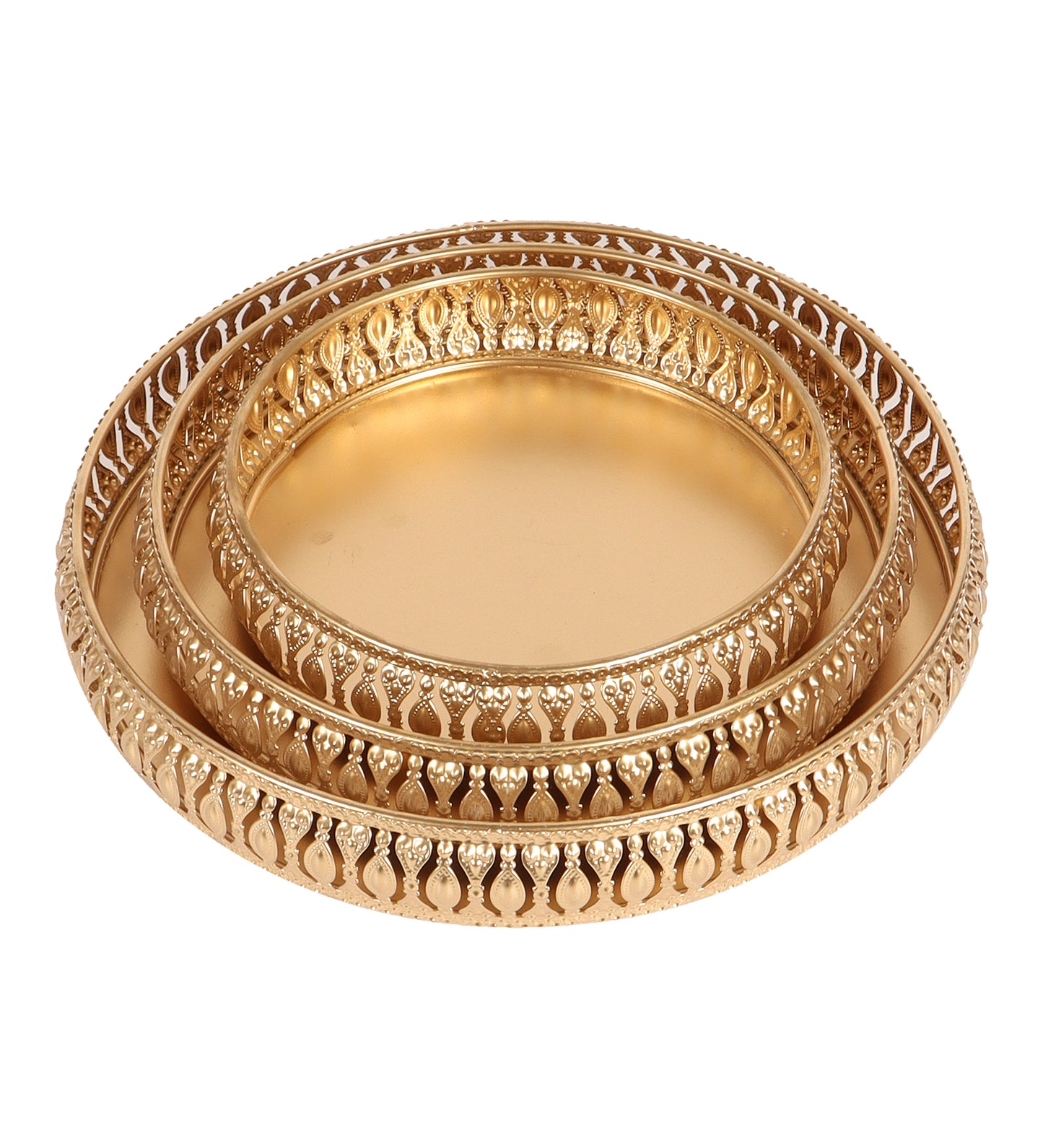 Round Etching Basket Set of 3