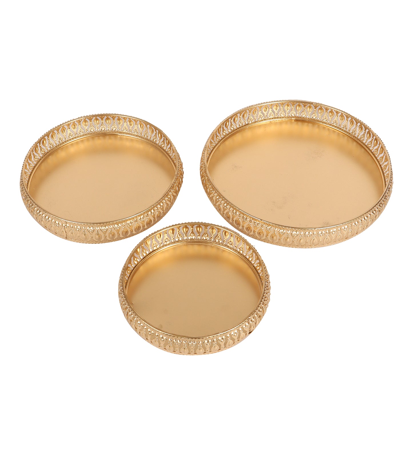 Round Etching Basket Set of 3