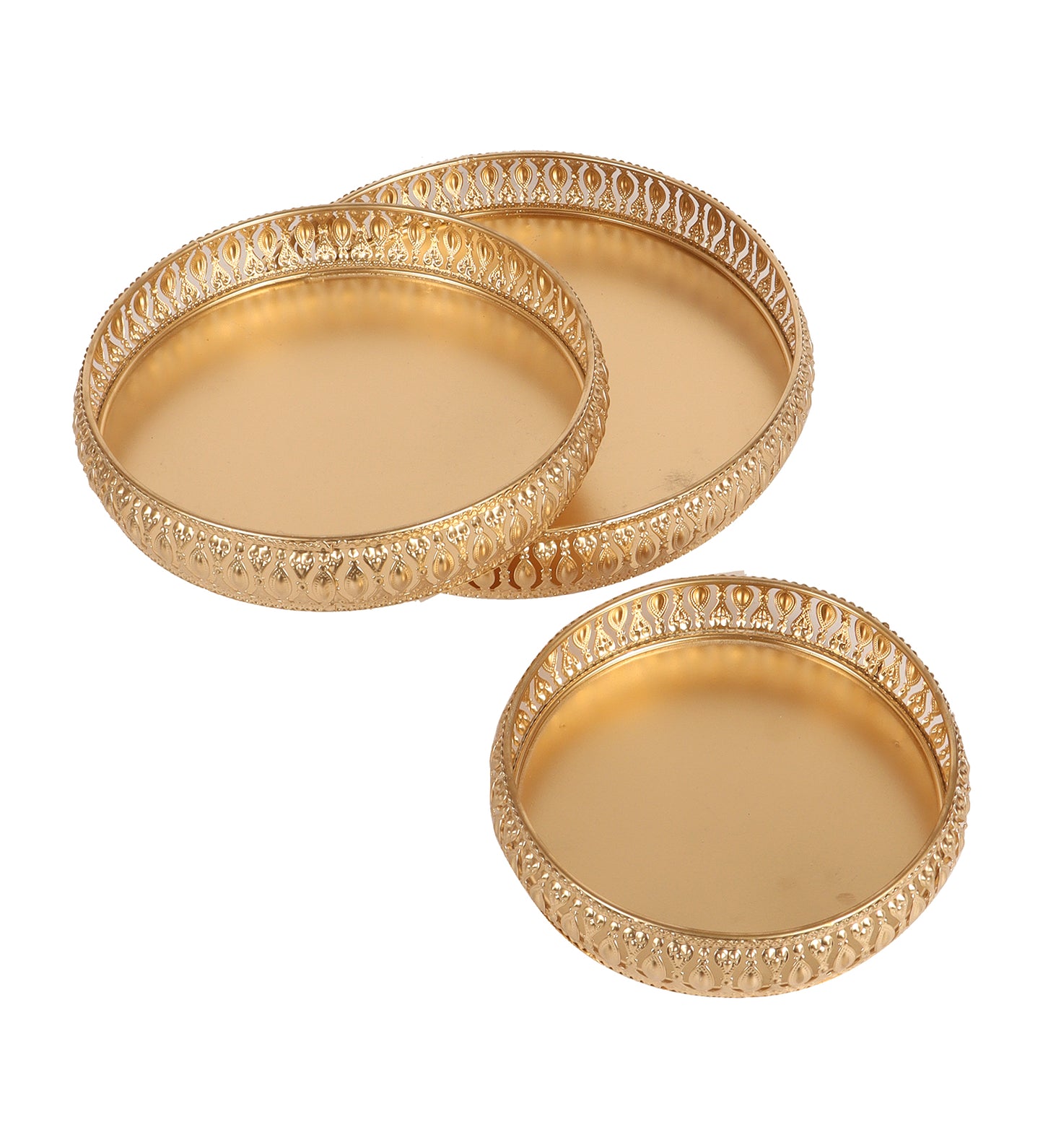 Round Etching Basket Set of 3