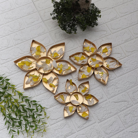 Flower Shape Urli Set of 3