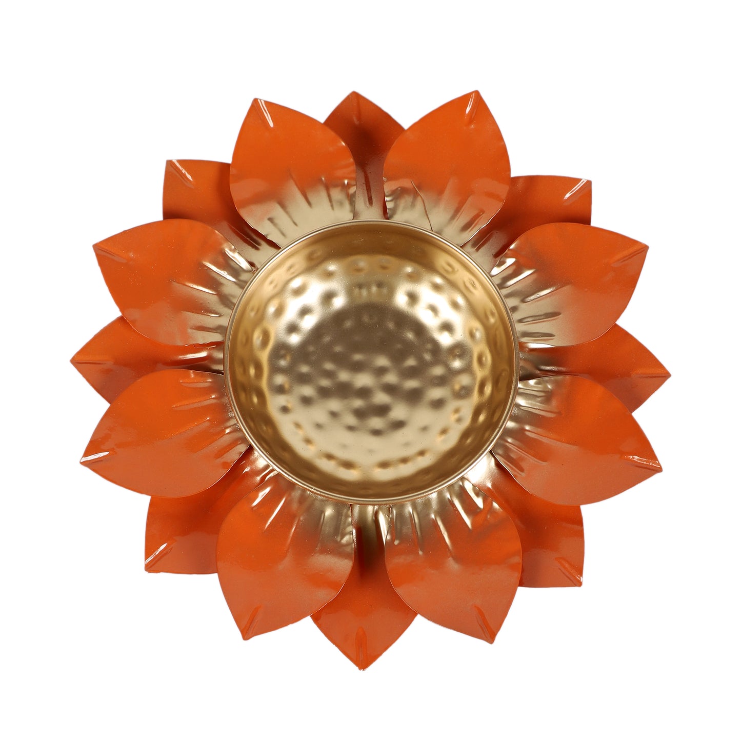 Orange & Gold FLower Urli
