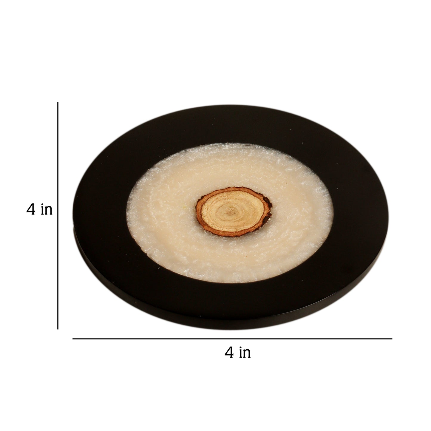 Black & White Resin Coaster Set of 4