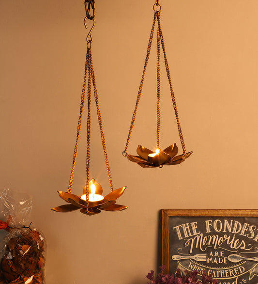 Triple Chain Tealight Holder Set of 2