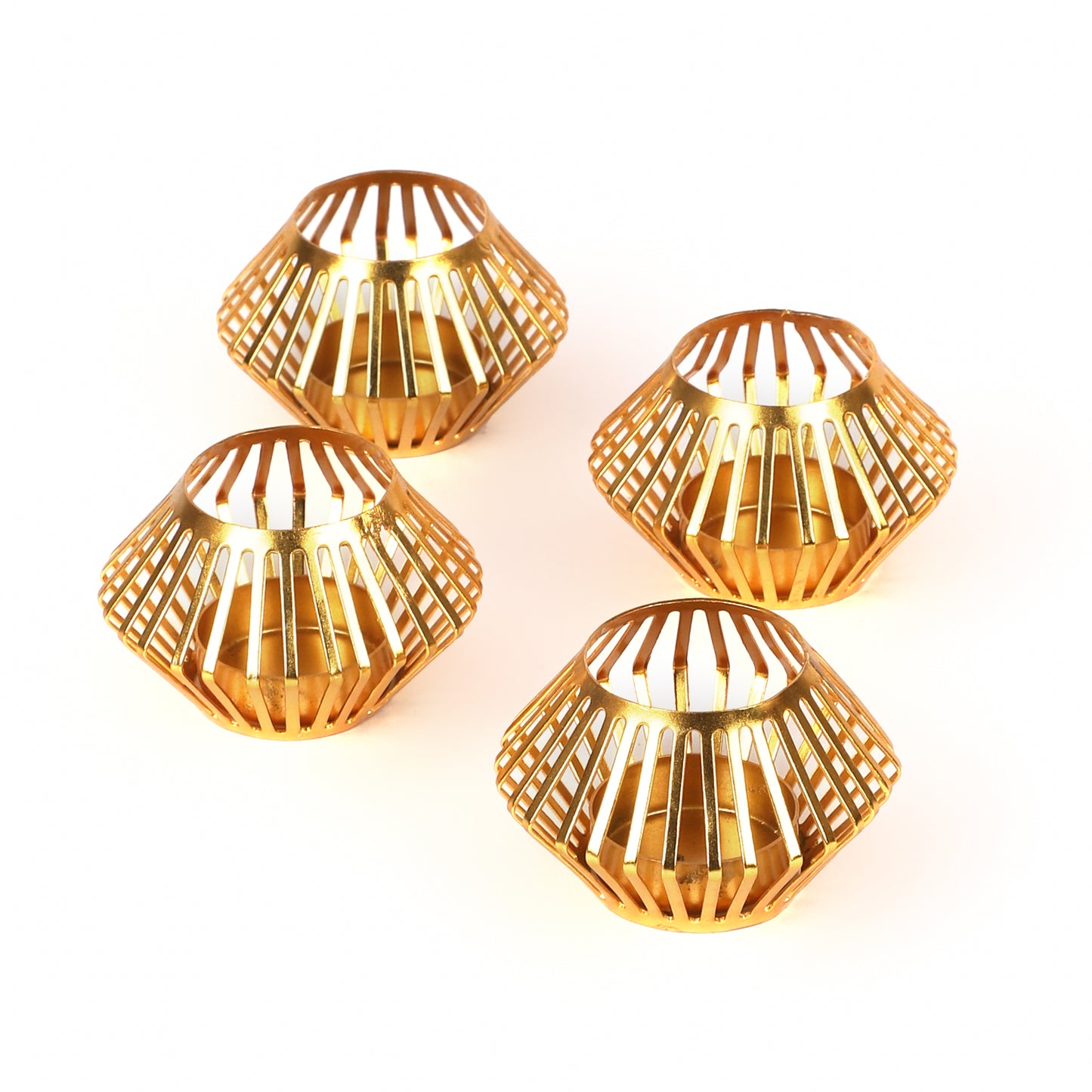 Small Plating Tealight Holder Set of 4