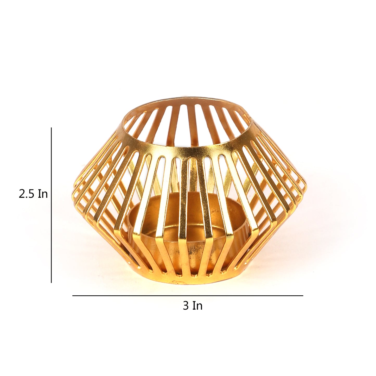 Small Plating Tealight Holder Set of 4