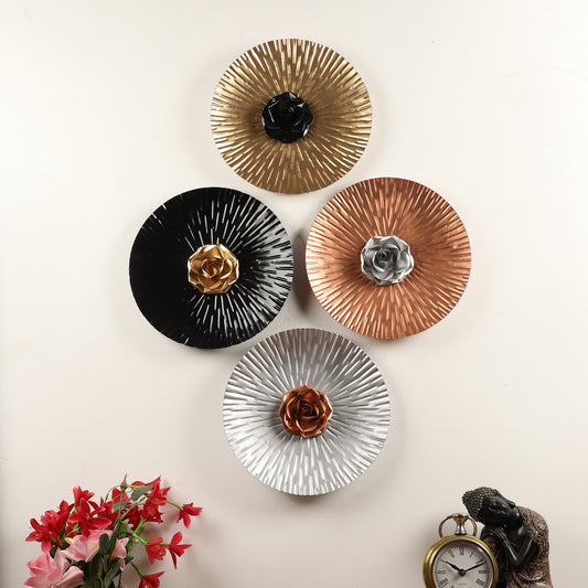 Rose Wall Décor Set of 4