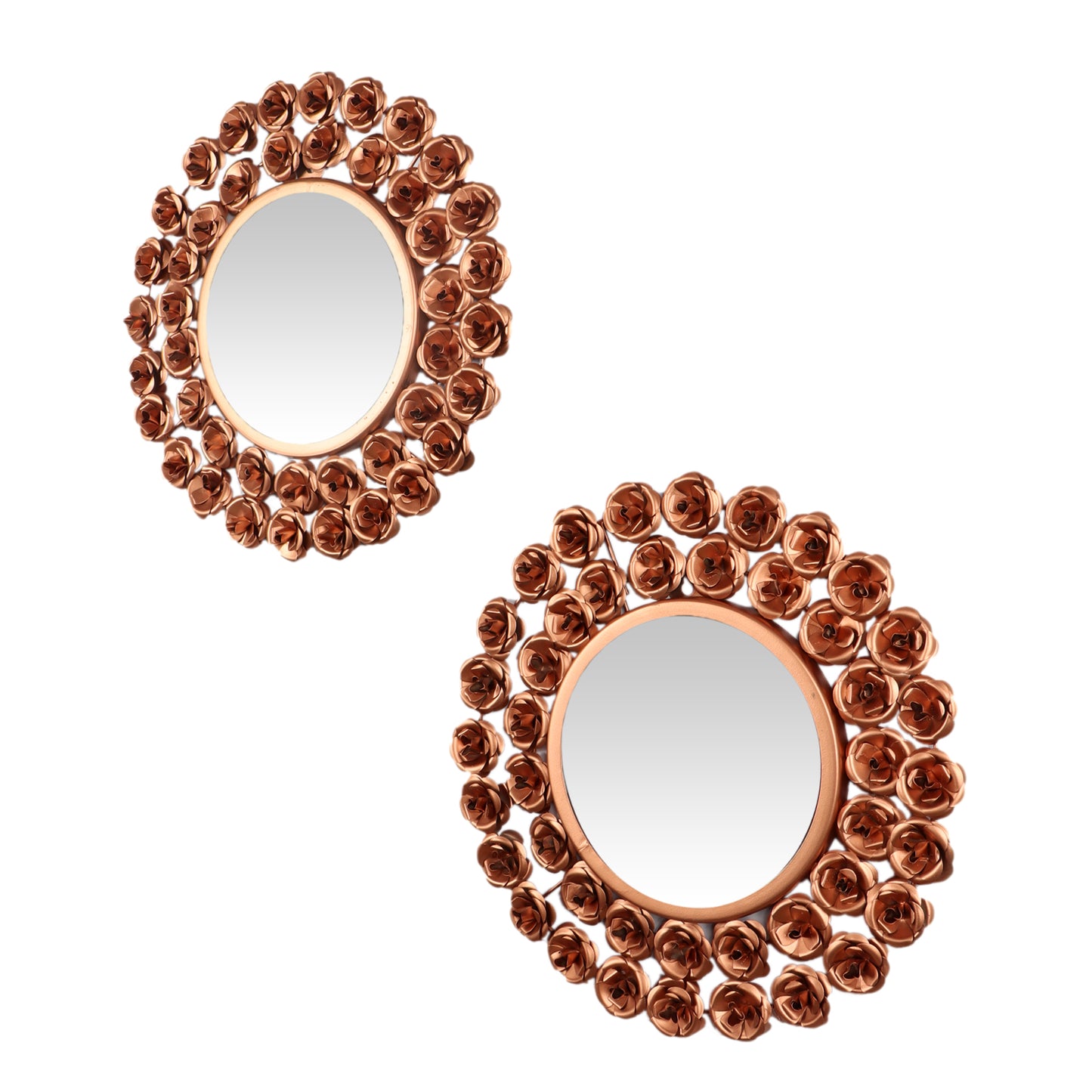 Copper Rose Mirror Set of 2