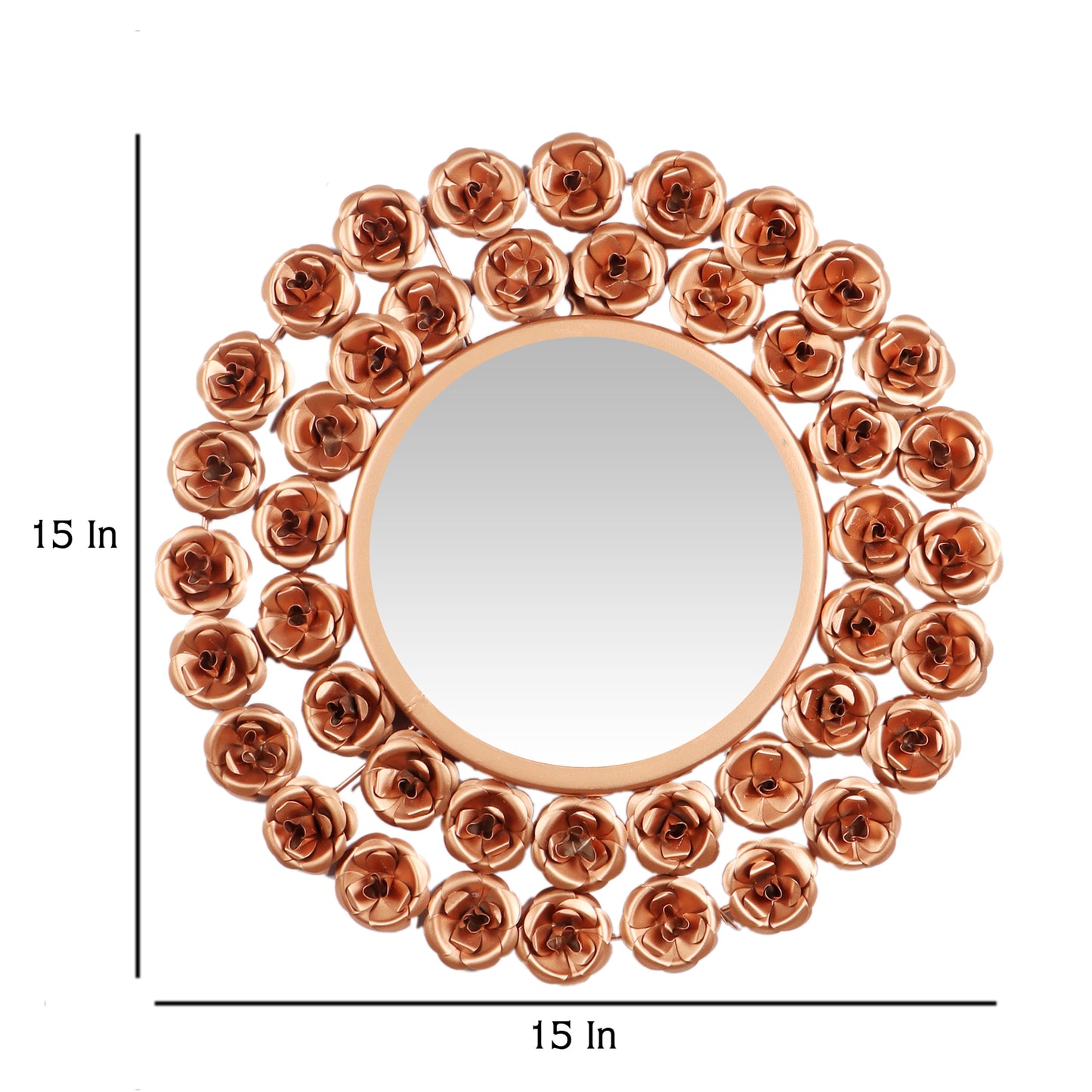 Copper Rose Mirror Set of 2