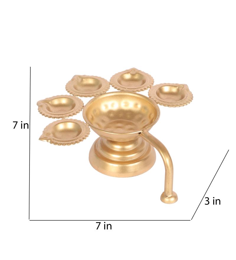 Lotus Dia Akhand Jyot With handle