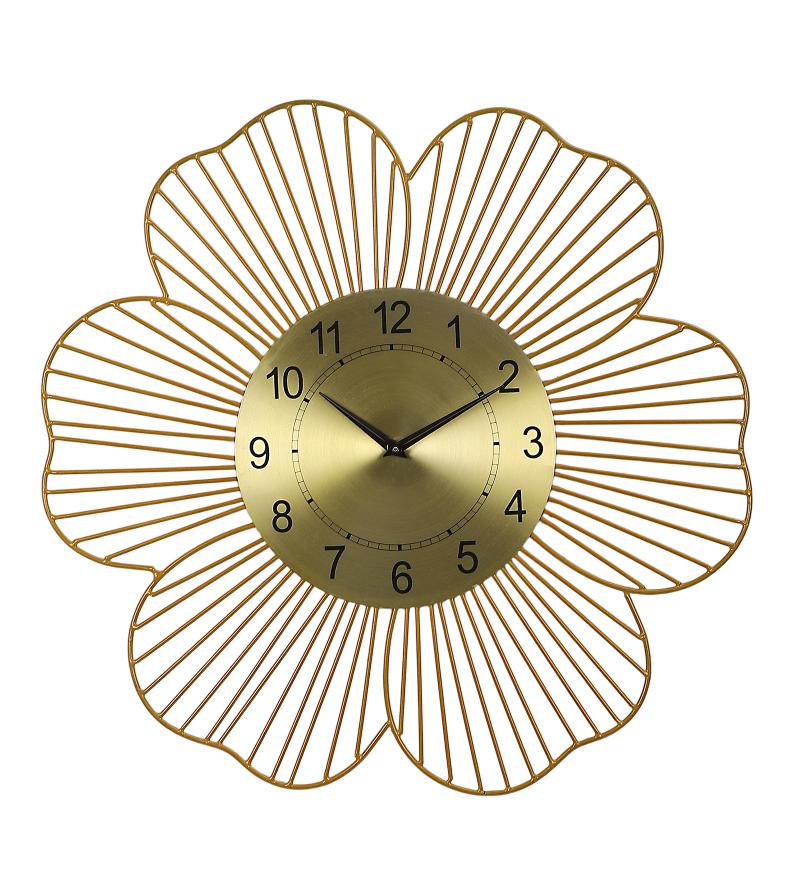 Gold Flower Shape Wall Mirror
