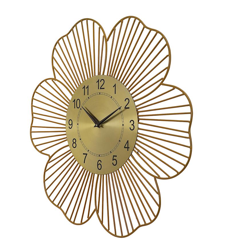 Gold Flower Shape Wall Mirror
